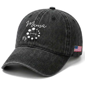 Mama Loading 2026 Washed Cotton Baseball Cap Pregnancy Announcement Mothers Day TS12 Print Your Wear