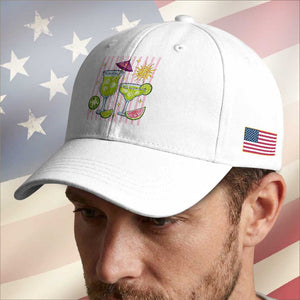 Tropical Margarita Summer Baseball Cap Beach Vacation Graphic TS12 Print Your Wear