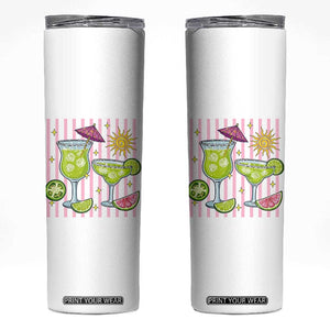 Tropical Margarita Summer Skinny Tumbler Beach Vacation Graphic TS12 White Print Your Wear