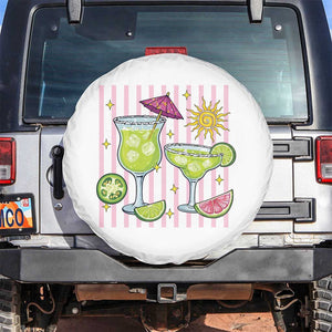 Tropical Margarita Summer Spare Tire Cover Beach Vacation Graphic TS12 No hole White Print Your Wear