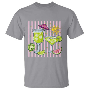 Tropical Margarita Summer T Shirt Beach Vacation Graphic TS12 Sport Gray Print Your Wear