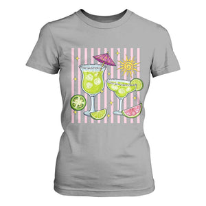 Tropical Margarita Summer T Shirt For Women Beach Vacation Graphic TS12 Sport Gray Print Your Wear