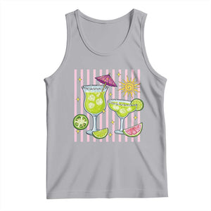 Tropical Margarita Summer Tank Top Beach Vacation Graphic TS12 Athletic Heather Print Your Wear