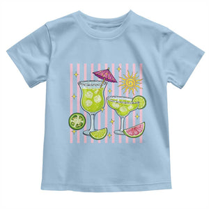 Tropical Margarita Summer Toddler T Shirt Beach Vacation Graphic TS12 Light Blue Print Your Wear