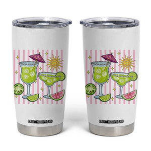 Tropical Margarita Summer Tumbler Cup Beach Vacation Graphic TS12 White Print Your Wear