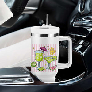 Tropical Margarita Summer Tumbler With Handle Beach Vacation Graphic TS12 Print Your Wear