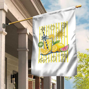 Striped Summer Lemonade Garden Flag Preppy Brushstroke Aesthetic Graphic TS12 Print Your Wear