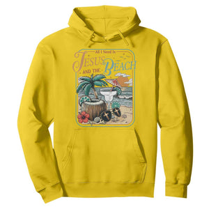 Funny Christian Beach Gift Hoodie All I Need Is Jesus And The Beach TS12 Daisy Print Your Wear