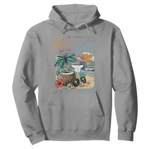 Funny Christian Beach Gift Hoodie All I Need Is Jesus And The Beach TS12 Sport Gray Print Your Wear