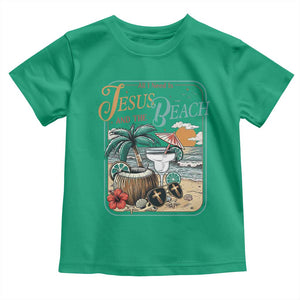 Funny Christian Beach Gift Toddler T Shirt All I Need Is Jesus And The Beach TS12 Irish Green Print Your Wear