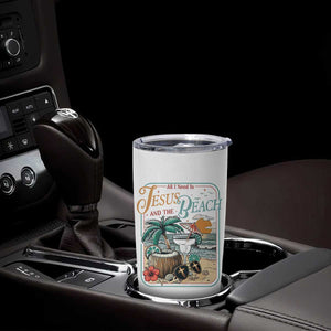 Funny Christian Beach Gift Tumbler Cup All I Need Is Jesus And The Beach TS12 Print Your Wear