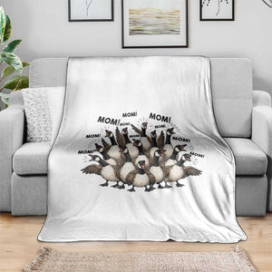 Silly Goose Mom Throw Blanket Funny Parenting Chaos Motherhood TS12 Print Your Wear