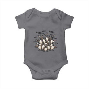 Silly Goose Mom Baby Onesie Funny Parenting Chaos Motherhood TS12 Charcoal Print Your Wear