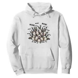 Silly Goose Mom Hoodie Funny Parenting Chaos Motherhood TS12 White Print Your Wear