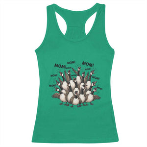 Silly Goose Mom Racerback Tank Top Funny Parenting Chaos Motherhood TS12 Irish Green Print Your Wear