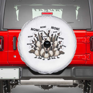 Silly Goose Mom Spare Tire Cover Funny Parenting Chaos Motherhood TS12 White Print Your Wear
