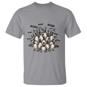 Silly Goose Mom T Shirt Funny Parenting Chaos Motherhood TS12 Sport Gray Print Your Wear