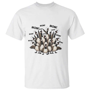 Silly Goose Mom T Shirt Funny Parenting Chaos Motherhood TS12 White Print Your Wear