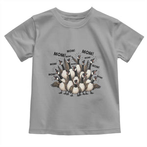 Silly Goose Mom Toddler T Shirt Funny Parenting Chaos Motherhood TS12 Sport Gray Print Your Wear