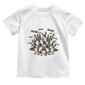 Silly Goose Mom Toddler T Shirt Funny Parenting Chaos Motherhood TS12 White Print Your Wear