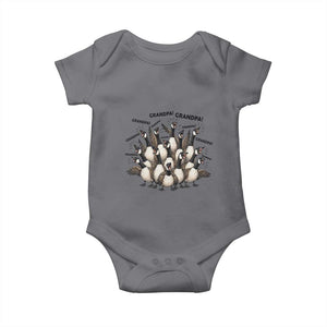 Silly Goose Grandpa Baby Onesie Funny Family Chaos Grandfather TS12 Charcoal Print Your Wear