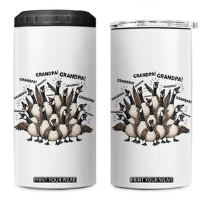 Silly Goose Grandpa 4 in 1 Can Cooler Tumbler Funny Family Chaos Grandfather TS12 One Size: 16 oz White Print Your Wear