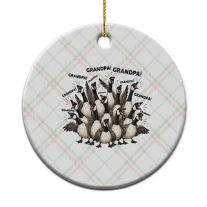 Silly Goose Grandpa Ceramic Ornament Funny Family Chaos Grandfather TS12 1pc Christmas Plaid Print Your Wear