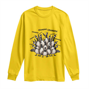 Silly Goose Grandpa Long Sleeve Shirt Funny Family Chaos Grandfather TS12 Daisy Print Your Wear