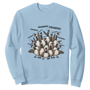 Silly Goose Grandpa Sweatshirt Funny Family Chaos Grandfather TS12 Light Blue Print Your Wear