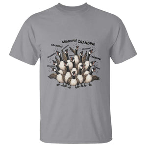 Silly Goose Grandpa T Shirt Funny Family Chaos Grandfather TS12 Sport Gray Print Your Wear