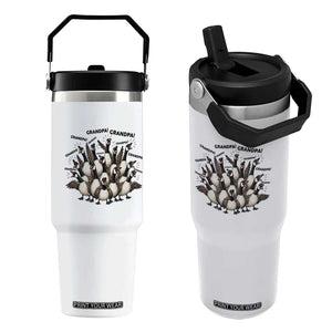 Silly Goose Grandpa Flip Straw Tumbler Funny Family Chaos Grandfather TS12 One Size: 30 oz White Print Your Wear