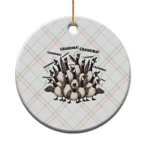 Funny Silly Goose Grandma Ceramic Ornament Chaos Coordinator Grandma Life Graphic TS12 1pc Christmas Plaid Print Your Wear