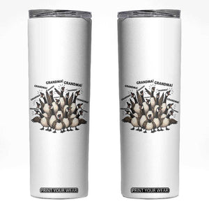 Funny Silly Goose Grandma Skinny Tumbler Chaos Coordinator Grandma Life Graphic TS12 White Print Your Wear