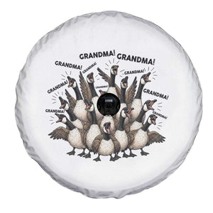 Funny Silly Goose Grandma Spare Tire Cover Chaos Coordinator Grandma Life Graphic TS12 Print Your Wear