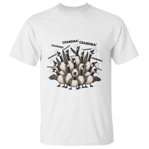 Funny Silly Goose Grandma T Shirt Chaos Coordinator Grandma Life Graphic TS12 White Print Your Wear