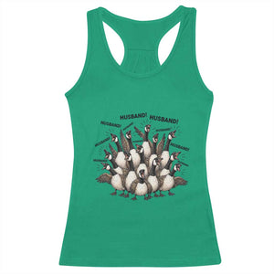 Silly Goose Husband Racerback Tank Top Funny Marriage Chaos Husbandhood TS12 Irish Green Print Your Wear