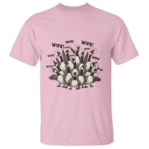 Silly Goose Wife T Shirt Funny Marriage Chaos Wifehood TS12 Light Pink Print Your Wear