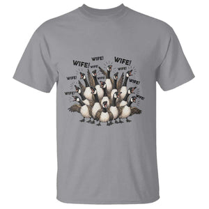 Silly Goose Wife T Shirt Funny Marriage Chaos Wifehood TS12 Sport Gray Print Your Wear