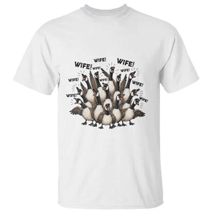 Silly Goose Wife T Shirt Funny Marriage Chaos Wifehood TS12 White Print Your Wear