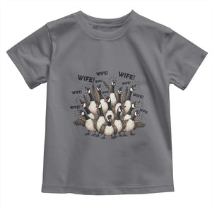 Silly Goose Wife Toddler T Shirt Funny Marriage Chaos Wifehood TS12 Charcoal Print Your Wear