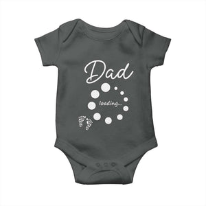 Dad Loading 2026 Baby Onesie Future Dad Announcement TS12 Dark Heather Print Your Wear