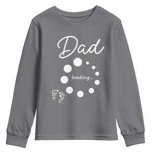 Dad Loading 2026 Youth Sweatshirt Future Dad Announcement TS12 Charcoal Print Your Wear