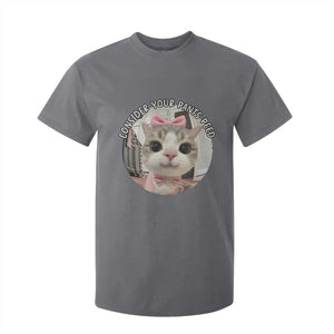 Consider Your Pants Peed T Shirt For Kid Funny Cat Meme Saying TS12 Charcoal Print Your Wear