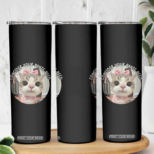 Consider Your Pants Peed Skinny Tumbler Funny Cat Meme Saying TS12 Print Your Wear