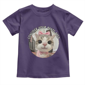 Consider Your Pants Peed Toddler T Shirt Funny Cat Meme Saying TS12 Purple Print Your Wear
