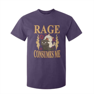 Cute Cat T Shirt For Kid Rage Is Consuming Me TS12 Purple Print Your Wear
