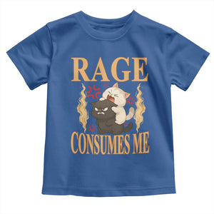 Cute Cat Toddler T Shirt Rage Is Consuming Me TS12 Royal Blue Print Your Wear