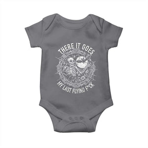 There It Goes My Last Flying F*ck Baby Onesie Funny Skeleton Quote TS12 Charcoal Print Your Wear