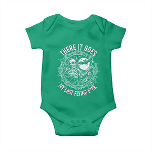 There It Goes My Last Flying F*ck Baby Onesie Funny Skeleton Quote TS12 Irish Green Print Your Wear
