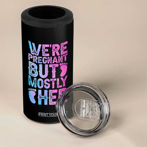 Funny First Time Parents Gift 4 in 1 Can Cooler Tumbler We Are Pregnant But Mostly Her